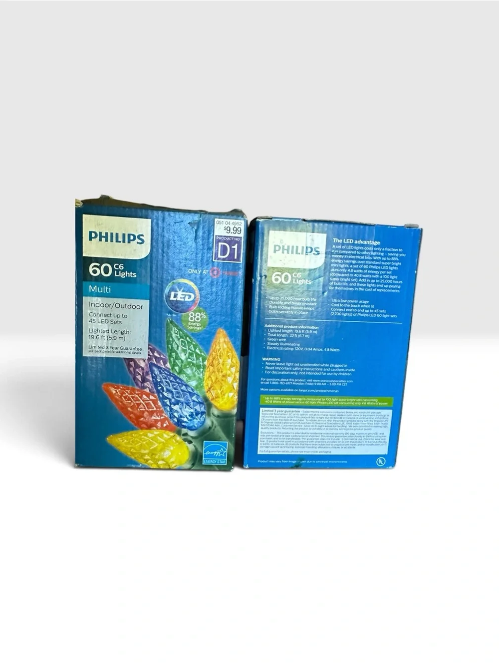 2 sets of Philips Multi Color LED C6 60-Light Set